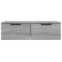 Armarios de pared 2 uds contrachapada gris Sonoma 68x30x20 cm de vidaXL, Estantes y estanterías - Ref: Foro24-3115898, Precio...