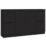 Aparadores 3 piezas madera contrachapada negro de vidaXL, Aparadores - Ref: Foro24-3115845, Precio: 148,66 €, Descuento: %