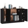 Aparadores 3 piezas madera contrachapada negro de vidaXL, Aparadores - Ref: Foro24-3115845, Precio: 148,66 €, Descuento: %