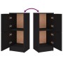 Aparadores 3 piezas madera contrachapada negro de vidaXL, Aparadores - Ref: Foro24-3115845, Precio: 148,66 €, Descuento: %