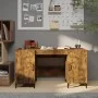 Escritorio madera contrachapada roble ahumado 140x50x75 cm de vidaXL, Escritorios - Ref: Foro24-817552, Precio: 117,07 €, Des...
