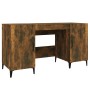 Escritorio madera contrachapada roble ahumado 140x50x75 cm de vidaXL, Escritorios - Ref: Foro24-817552, Precio: 118,46 €, Des...