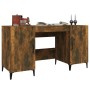Escritorio madera contrachapada roble ahumado 140x50x75 cm de vidaXL, Escritorios - Ref: Foro24-817552, Precio: 118,46 €, Des...