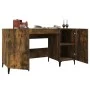 Escritorio madera contrachapada roble ahumado 140x50x75 cm de vidaXL, Escritorios - Ref: Foro24-817552, Precio: 117,07 €, Des...