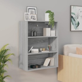 Armario colgante de pared gris Sonoma 69,5x32,5x90 cm de vidaXL, Aparadores - Ref: Foro24-817400, Precio: 62,30 €, Descuento: %