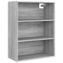 Armario colgante de pared gris Sonoma 69,5x32,5x90 cm de vidaXL, Aparadores - Ref: Foro24-817400, Precio: 62,30 €, Descuento: %