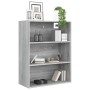 Armario colgante de pared gris Sonoma 69,5x32,5x90 cm de vidaXL, Aparadores - Ref: Foro24-817400, Precio: 62,30 €, Descuento: %
