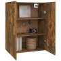 Armario colgante de pared roble ahumado 69,5x34x90 cm de vidaXL, Aparadores - Ref: Foro24-817381, Precio: 56,80 €, Descuento: %