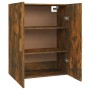 Armario colgante de pared roble ahumado 69,5x34x90 cm de vidaXL, Aparadores - Ref: Foro24-817381, Precio: 56,80 €, Descuento: %