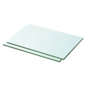 Estantes 2 unidades panel de vidrio transparente 30x15 cm en Estanterías | Comprar online en Foru.es
