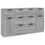 Set de aparador 3 piezas madera contrachapada gris sonoma de vidaXL, Aparadores - Ref: Foro24-3115826, Precio: 185,67 €, Desc...