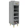 Mueble zapatero madera contrachapada gris Sonoma 30x35x105 cm de vidaXL, Zapateros y organizadores de calzado - Ref: Foro24-8...