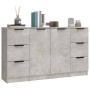 Aparadores 3 piezas madera contrachapada gris cemento de vidaXL, Aparadores - Ref: Foro24-3115839, Precio: 142,83 €, Descuent...