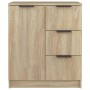 Aparadores 2 uds madera contrachapada roble Sonoma 60x30x70 cm de vidaXL, Aparadores - Ref: Foro24-3115790, Precio: 166,47 €,...