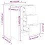 Aparadores 2 uds madera contrachapada roble Sonoma 60x30x70 cm de vidaXL, Aparadores - Ref: Foro24-3115790, Precio: 166,47 €,...