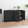 Aparadores 2 uds madera contrachapada negro 60x30x70 cm de vidaXL, Aparadores - Ref: Foro24-3115789, Precio: 171,87 €, Descue...