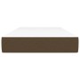 Colchón de muelles ensacados tela marrón oscuro 100x200x20 cm de vidaXL, Colchones - Ref: Foro24-347737, Precio: 170,48 €, De...