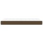 Colchón de muelles ensacados tela marrón oscuro 100x200x20 cm de vidaXL, Colchones - Ref: Foro24-347737, Precio: 170,48 €, De...