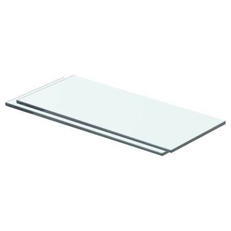 Estantes 2 unidades panel de vidrio transparente 40x12 cm en Estanterías | Comprar online en Foru.es