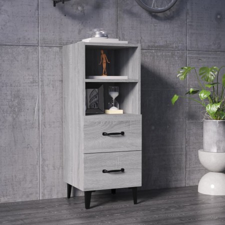 Aparador de madera contrachapada gris Sonoma 34,5x34x90 cm de vidaXL, Aparadores - Ref: Foro24-817418, Precio: 61,43 €, Descu...