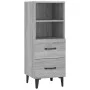 Aparador de madera contrachapada gris Sonoma 34,5x34x90 cm de vidaXL, Aparadores - Ref: Foro24-817418, Precio: 60,67 €, Descu...
