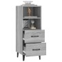 Aparador de madera contrachapada gris Sonoma 34,5x34x90 cm de vidaXL, Aparadores - Ref: Foro24-817418, Precio: 61,43 €, Descu...