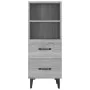 Aparador de madera contrachapada gris Sonoma 34,5x34x90 cm de vidaXL, Aparadores - Ref: Foro24-817418, Precio: 60,67 €, Descu...