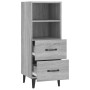 Aparador de madera contrachapada gris Sonoma 34,5x34x90 cm de vidaXL, Aparadores - Ref: Foro24-817418, Precio: 61,43 €, Descu...