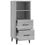 Aparador de madera contrachapada gris Sonoma 34,5x34x90 cm de vidaXL, Aparadores - Ref: Foro24-817418, Precio: 60,67 €, Descu...
