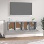 Armarios de pared 2 uds contrachapada gris sonoma 60x36,5x35cm de vidaXL, Taquillas y armarios de almacenamiento - Ref: Foro2...