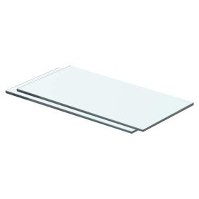 Estantes 2 unidades panel de vidrio transparente 40x15 cm en Estanterías | Comprar online en Foru.es
