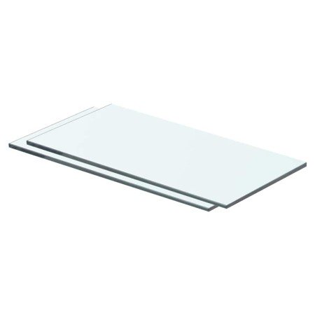 Estantes 2 unidades panel de vidrio transparente 40x15 cm en Estanterías | Comprar online en Foru.es