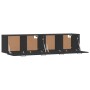 Armarios pared 2 uds madera contrachapada negro 60x36,5x35 cm de vidaXL, Taquillas y armarios de almacenamiento - Ref: Foro24...