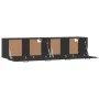 Armarios pared 2 uds madera contrachapada negro 60x36,5x35 cm de vidaXL, Taquillas y armarios de almacenamiento - Ref: Foro24...