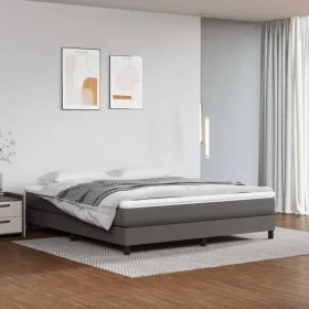 Colchón de muelles ensacados cuero sintético gris 180x200x20 cm de vidaXL, Colchones - Ref: Foro24-347846, Precio: 259,11 €, ...