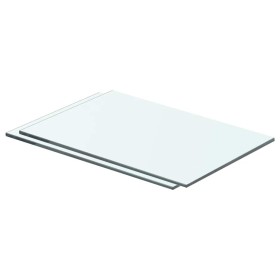 Estantes 2 unidades panel de vidrio transparente 40x20 cm en Estanterías | Comprar online en Foru.es