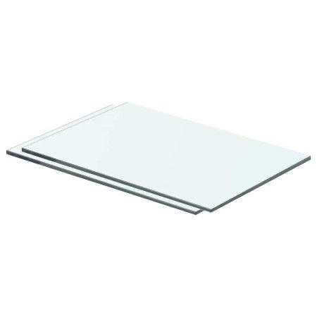 Estantes 2 unidades panel de vidrio transparente 40x20 cm en Estanterías | Comprar online en Foru.es