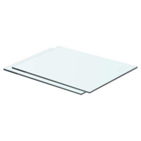 Estantes 2 unidades panel de vidrio transparente 40x25 cm en Estanterías | Comprar online en Foru.es