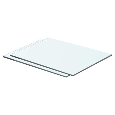 Estantes 2 unidades panel de vidrio transparente 40x25 cm en Estanterías | Comprar online en Foru.es
