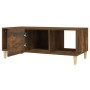 Mesa de centro madera contrachapada roble ahumado 102x50x40 cm de vidaXL, Mesas de centro - Ref: Foro24-817525, Precio: 54,21...