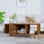 Mesa de centro madera contrachapada roble ahumado 102x50x40 cm de vidaXL, Mesas de centro - Ref: Foro24-817525, Precio: 54,21...