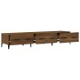 Mueble de TV madera contrachapada roble ahumado 150x34,5x30 cm de vidaXL, Muebles TV - Ref: Foro24-817512, Precio: 96,75 €, D...