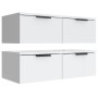 Armarios de pared 2 unidades contrachapada blanco 68x30x20 cm de vidaXL, Estantes y estanterías - Ref: Foro24-3115892, Precio...