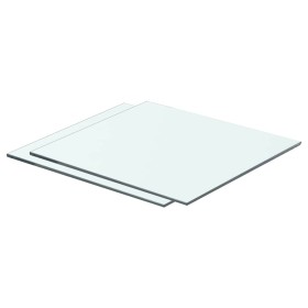 Estantes 2 unidades panel de vidrio transparente 40x30 cm en Estanterías | Comprar online en Foru.es