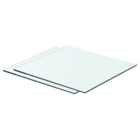 Estantes 2 unidades panel de vidrio transparente 40x30 cm en Estanterías | Comprar online en Foru.es