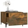 Mesa de centro con patas de metal roble ahumado 50x50x40 cm de vidaXL, Mesas de centro - Ref: Foro24-817537, Precio: 37,62 €,...