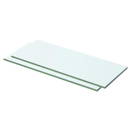 Estantes 2 unidades panel de vidrio transparente 50x15 cm en Estanterías | Comprar online en Foru.es