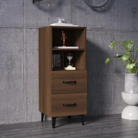 Aparador madera contrachapada marrón roble 34,5x34x90 cm de vidaXL, Aparadores - Ref: Foro24-817419, Precio: 60,03 €, Descuen...