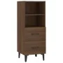 Aparador madera contrachapada marrón roble 34,5x34x90 cm de vidaXL, Aparadores - Ref: Foro24-817419, Precio: 60,03 €, Descuen...