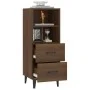 Aparador madera contrachapada marrón roble 34,5x34x90 cm de vidaXL, Aparadores - Ref: Foro24-817419, Precio: 60,03 €, Descuen...